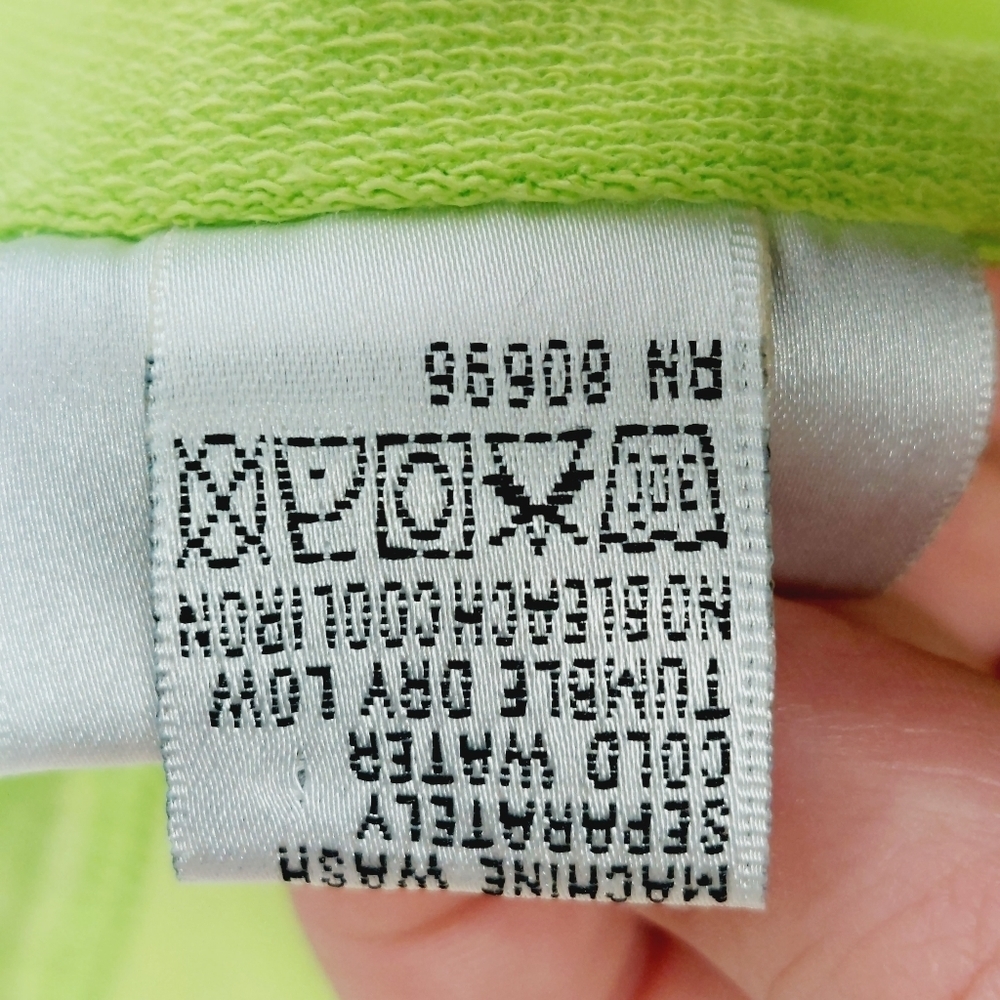 Wild Palms Green Cotton Distressed Hooded Sweatshirt P3774 - Picture 7 of 8